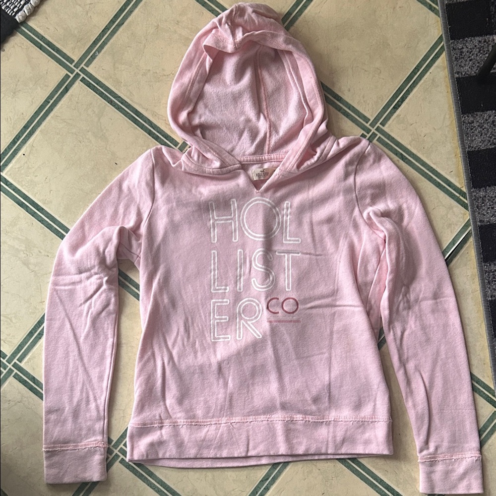 Hollister Light Pink Pullover Hoodie